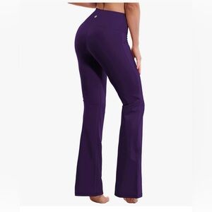 BUBBLELIME Women's High Waist Bootcut Yoga Pants Size Large
